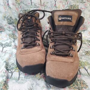 Earth Shoe Hiking Boots Women's Size 10.5 Brown Waterproof Hiking Outdoor